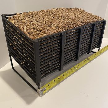 Panier à granulés, source de chauffage alternative utilisant des granulés de bois dans votre poêle à bois ou cheminée